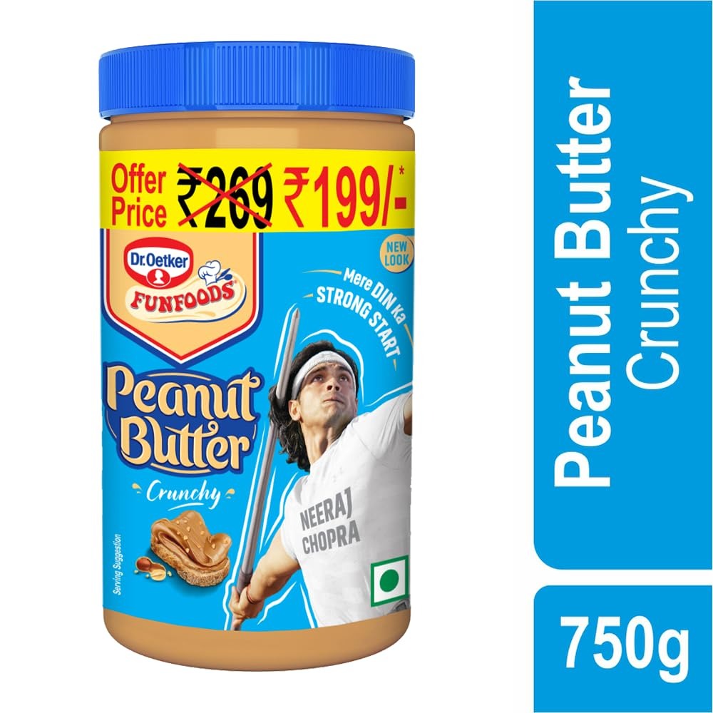 Dr. Oetker FunFoods Peanut Butter Crunchy - 750g