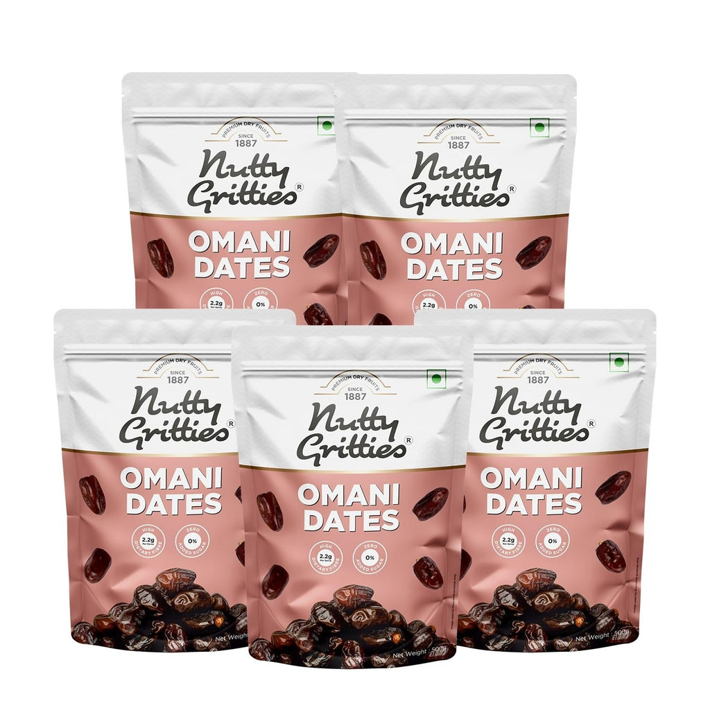 Nutty Gritties Premium Dates Omani - 500g