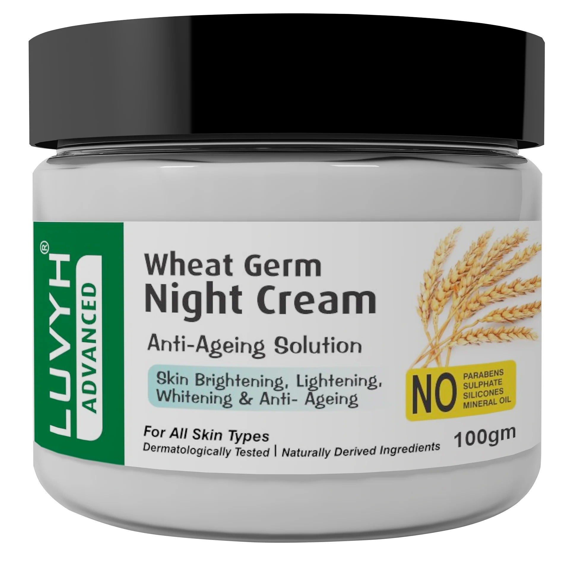 LuvYH Wheat Germ Night Cream - 100g