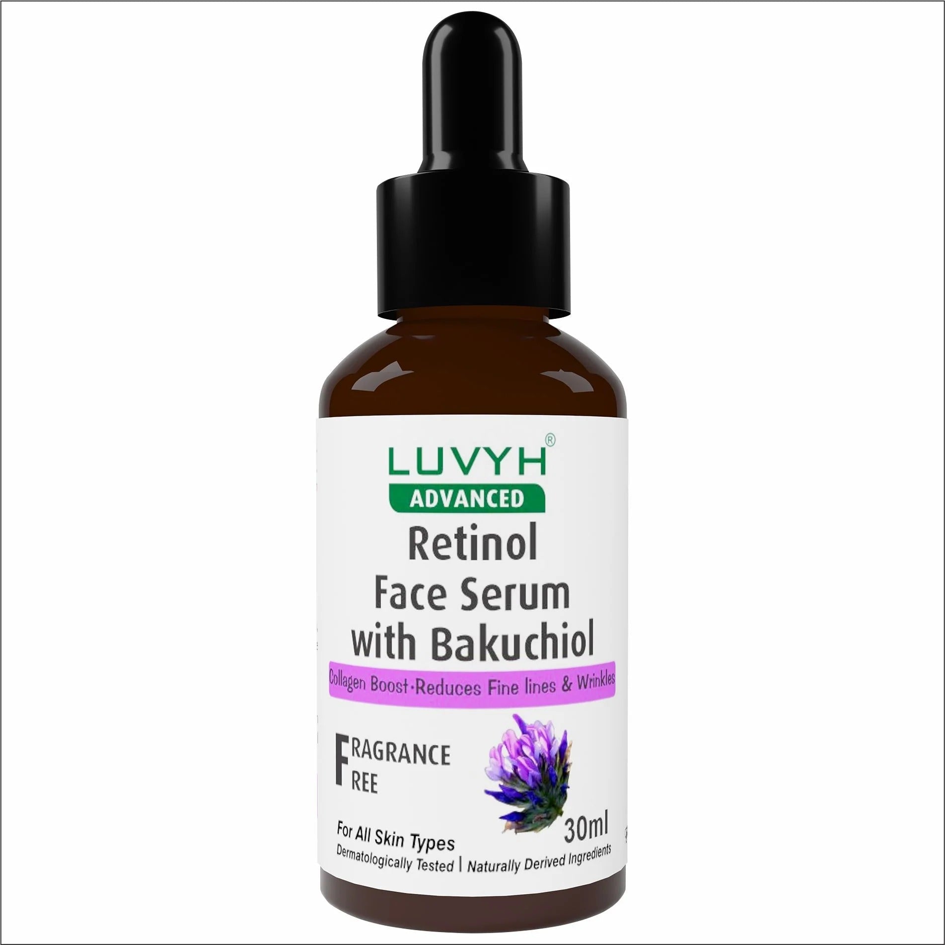 LuvYH Retinol Face Serum With Bakuchiol - 30ml