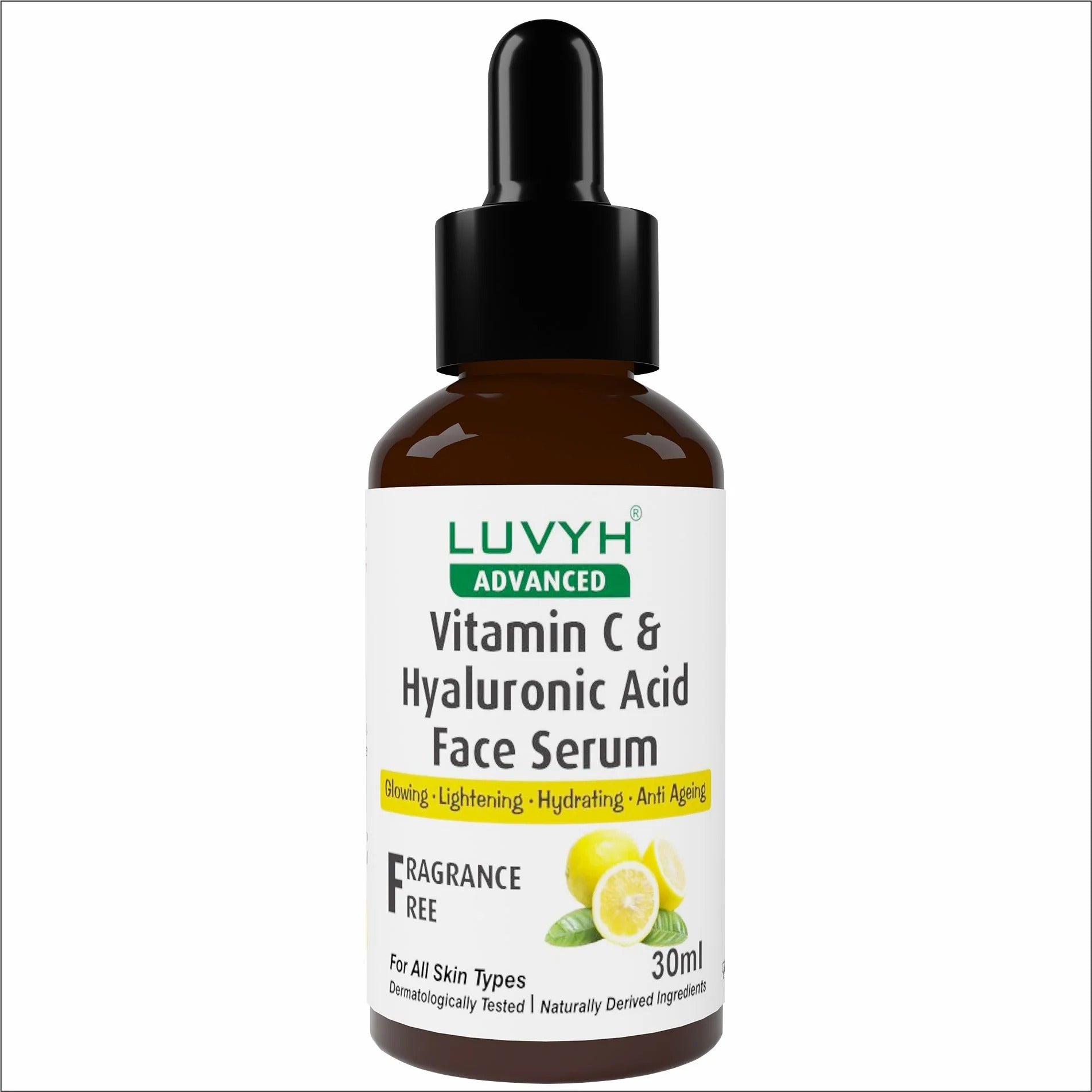 LuvYH Vitamin C & Hyaluronic Acid Face Serum - 30ml