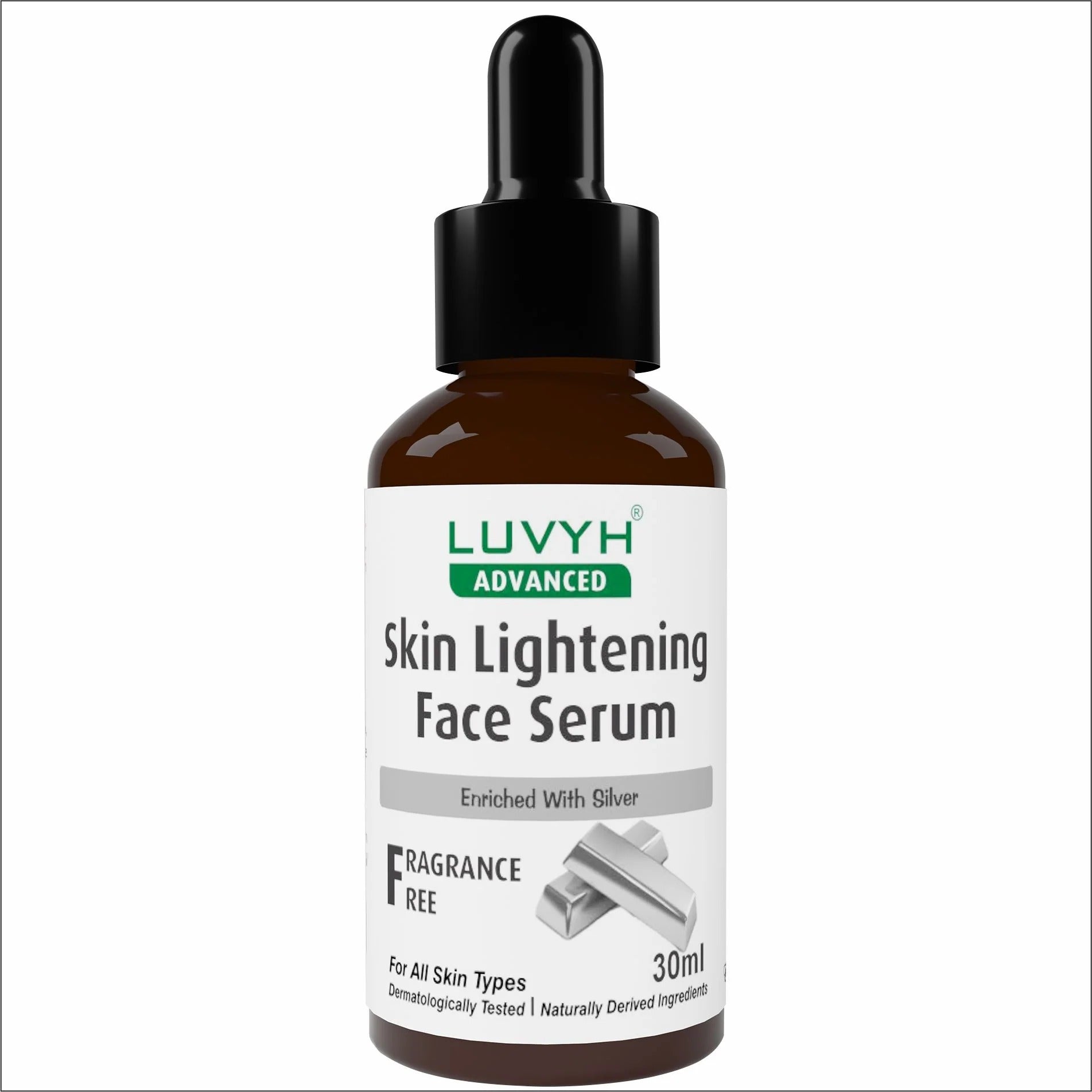 LuvYH Skin Lightening Face Serum Enriched With Silver - 30ml