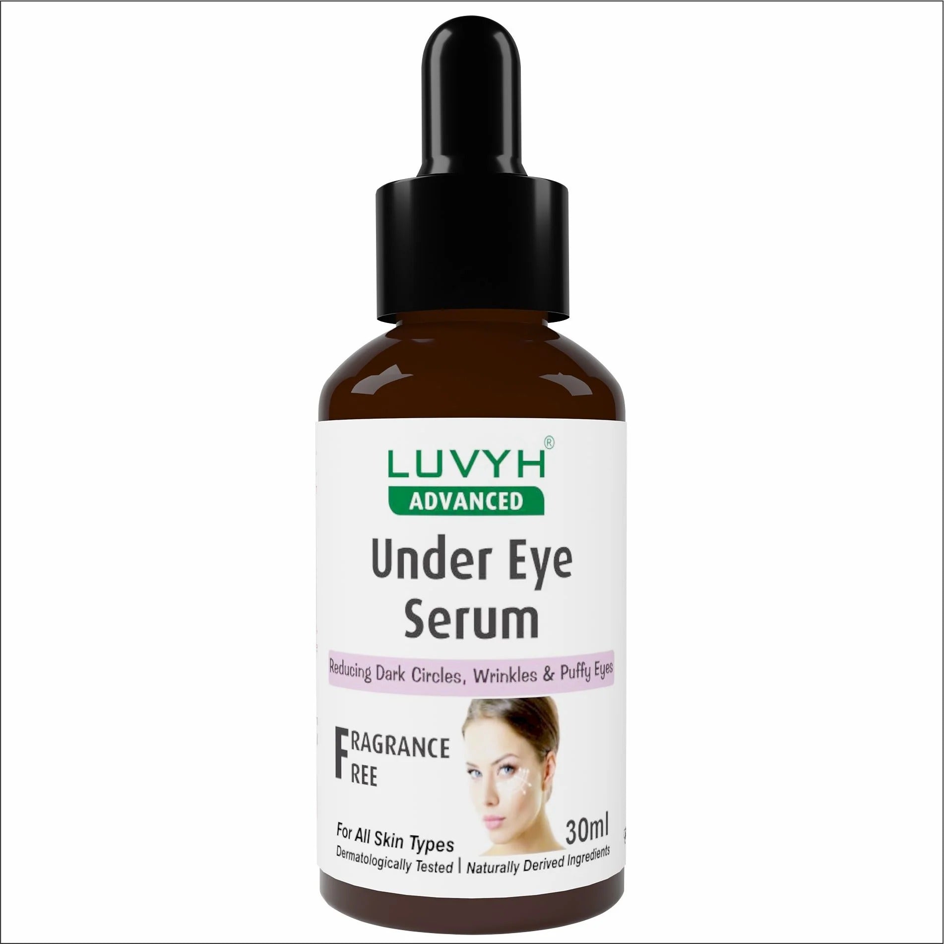 LuvYH Under Eye Serum For Dark Circles & Wrinkles - 30ml