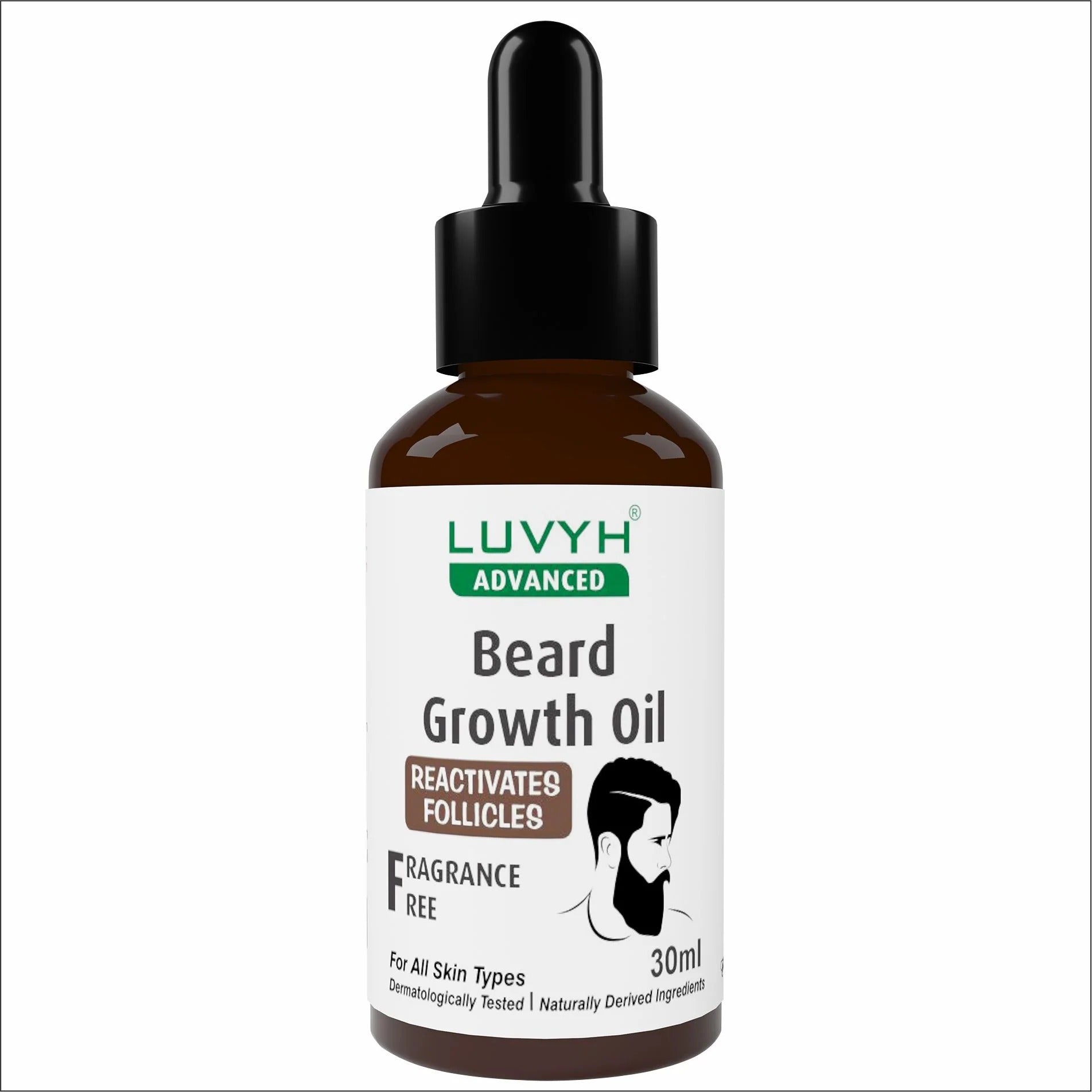 LuvYH Beard Growth Oil With Redensyl - 30ml