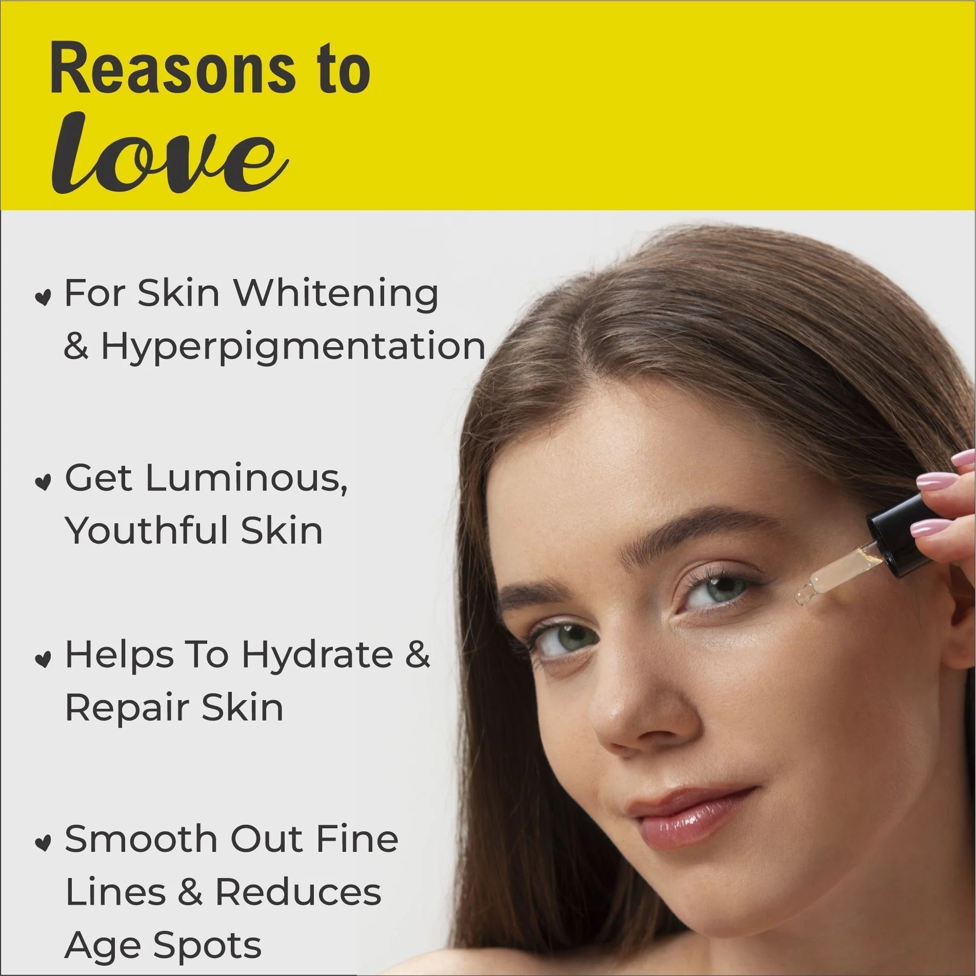 LuvYH Vitamin C & Hyaluronic Acid Face Serum - 30ml