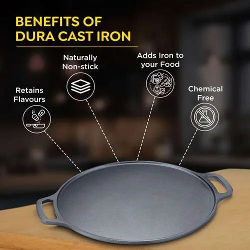 Prestige Dura Cast Iron Non-Stick Dosa Tawa 30cm