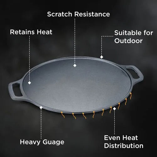 Prestige Dura Cast Iron Non-Stick Dosa Tawa 30cm