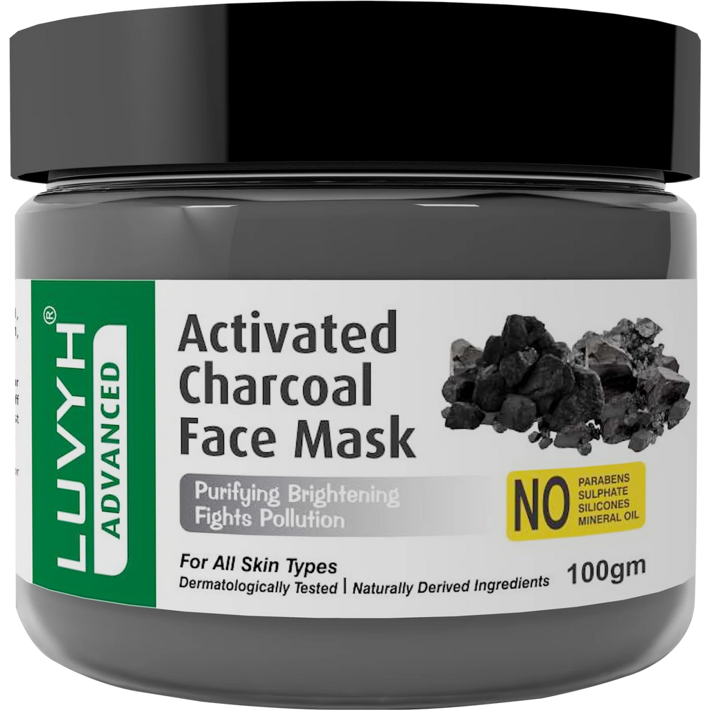 LuvYH Activated Charcoal Face Mask - 100g