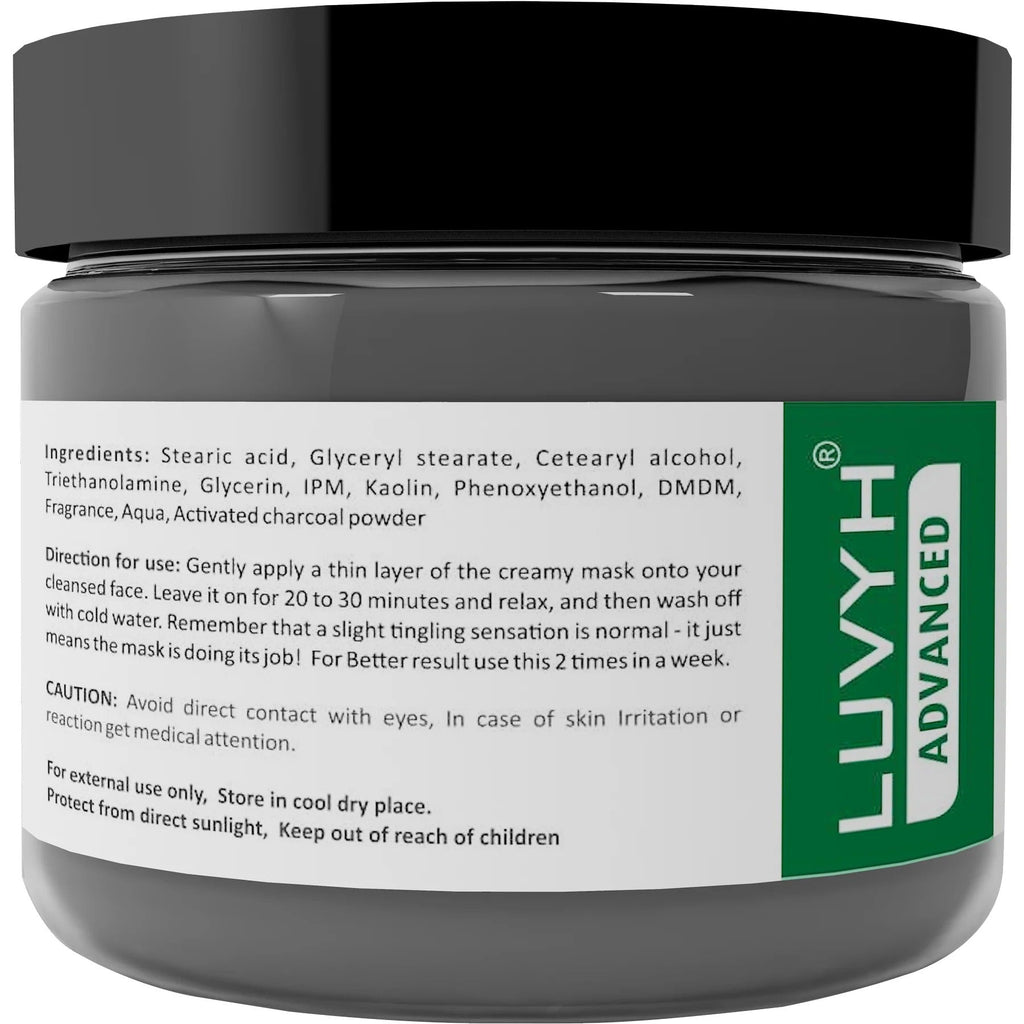 LuvYH Activated Charcoal Face Mask - 100g