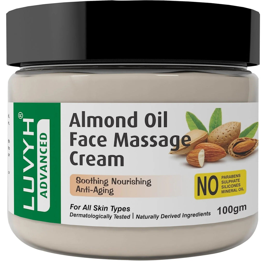LuvYH Almond Oil Face Massage Cream - 100g