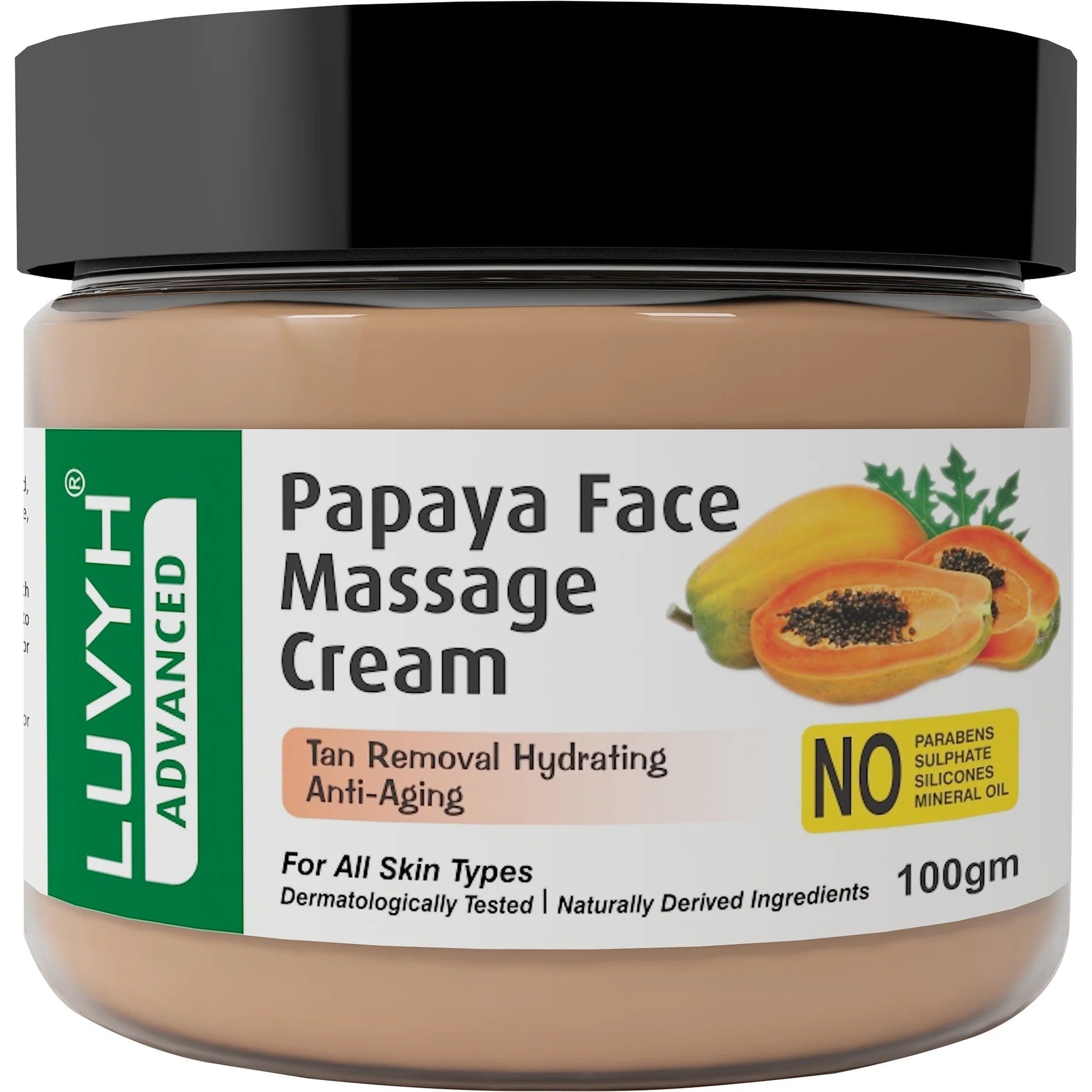 LuvYH Papaya Face Massage Cream - 100g