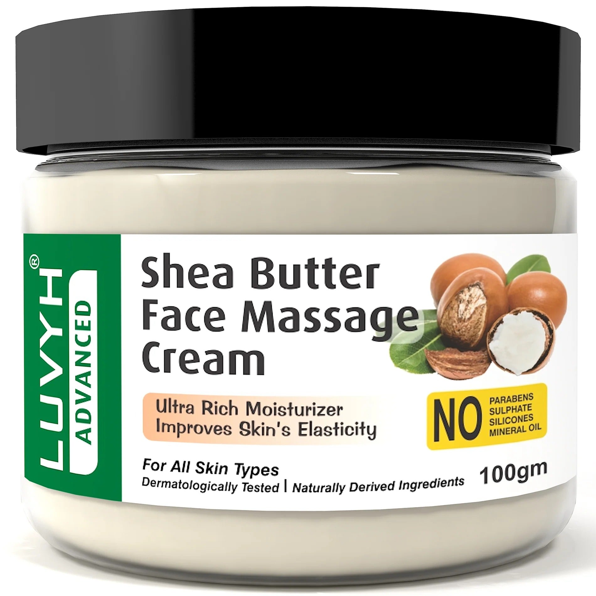 LuvYH Shea Butter Face Massage Cream - 100g