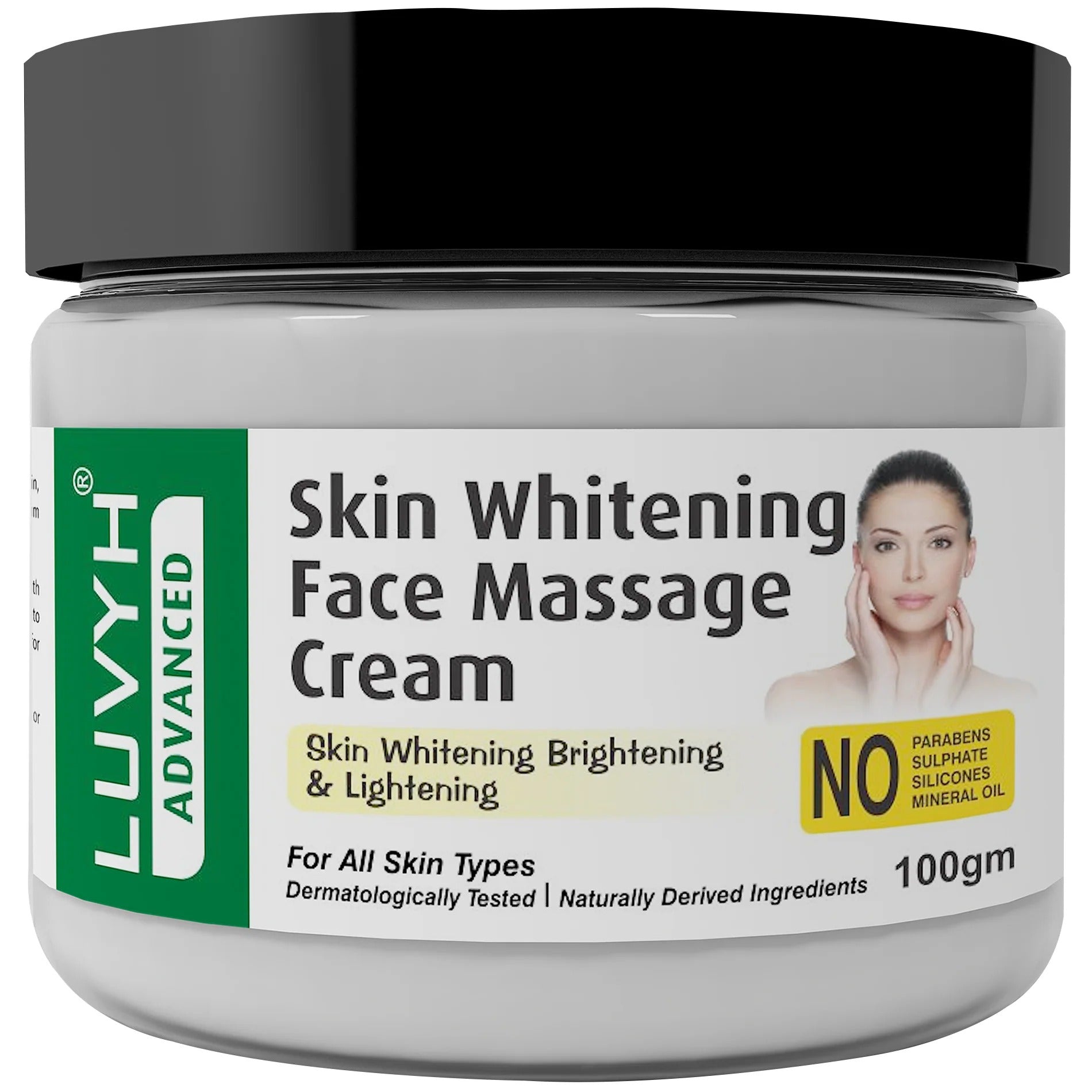 LuvYH Skin Whitening Face Massage Cream - 100g