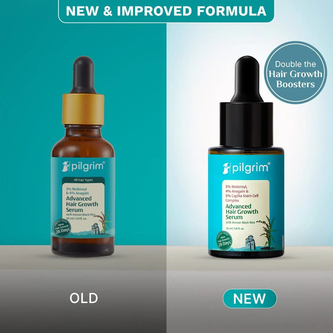 Pilgrim 3% Redensyl 4% Anagain & 5% Capilia Stem Cell Complex Advanced Hair Growth Serum - 50 ml