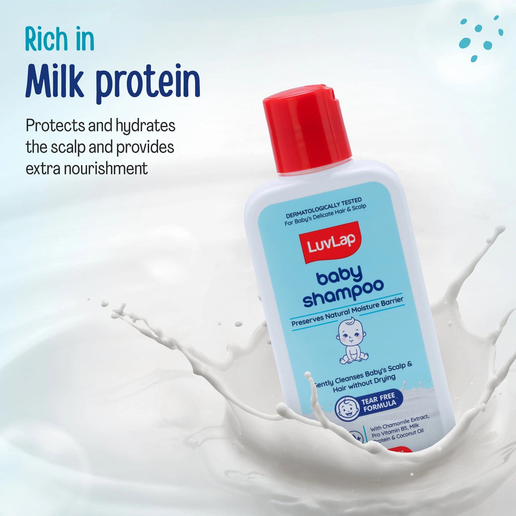 LuvLap Milky Soft Baby Shampoo - 200ml