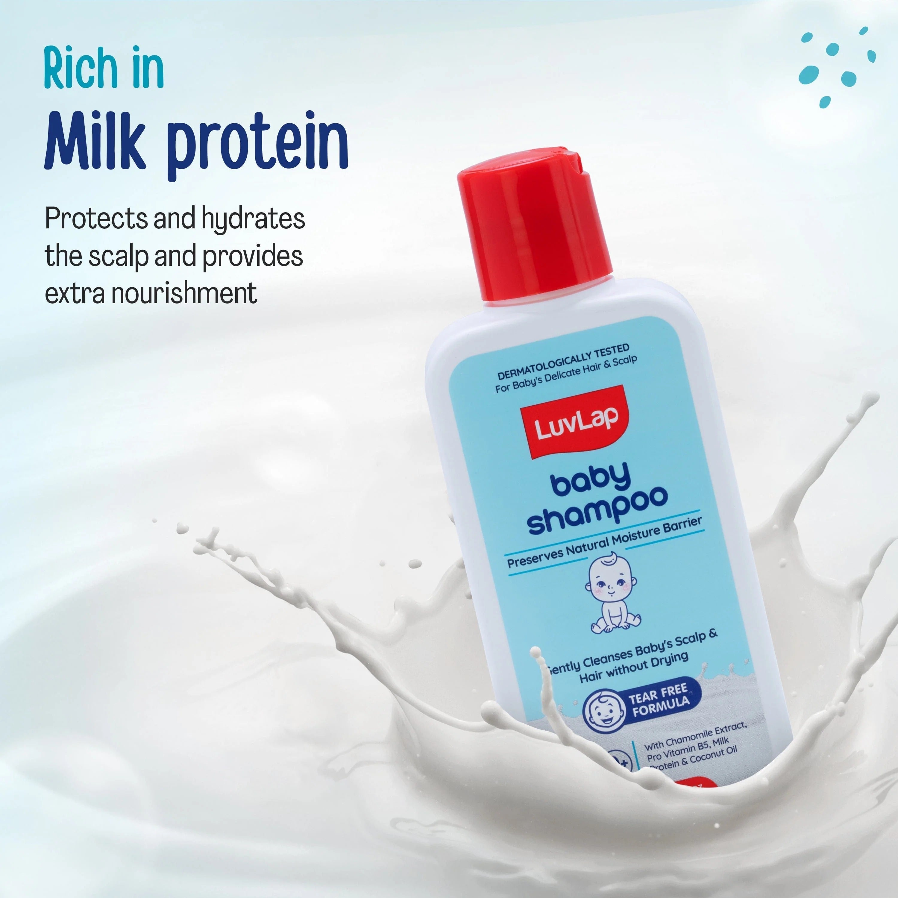 LuvLap Milky Soft Baby Shampoo - 200ml