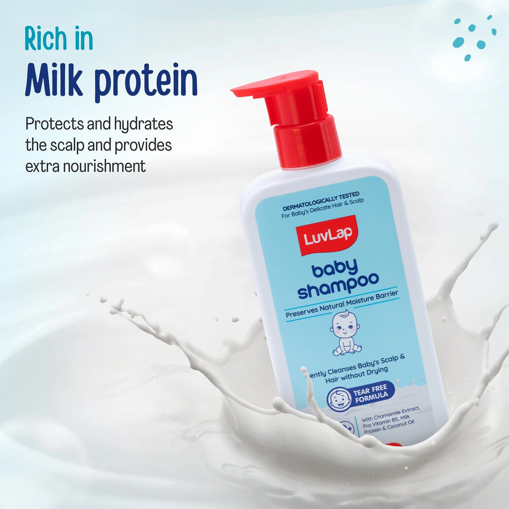 LuvLap Milky Soft Baby Shampoo - 400ml