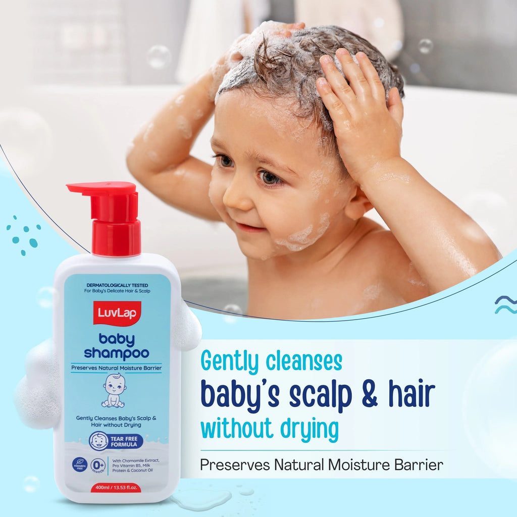 LuvLap Milky Soft Baby Shampoo - 400ml