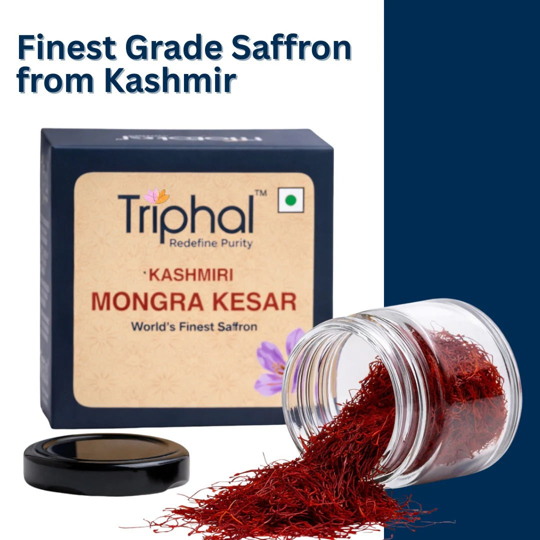 Triphal Kashmiri Mongra Kesar Saffron - 1 gms