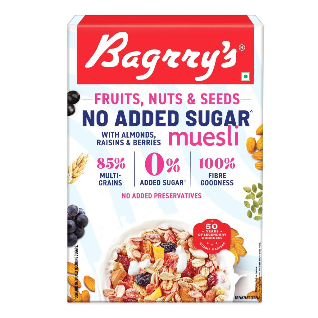 Bagrry's  0% Added Sugar Muesli with Berry, Nuts & Seeds - 500 gms