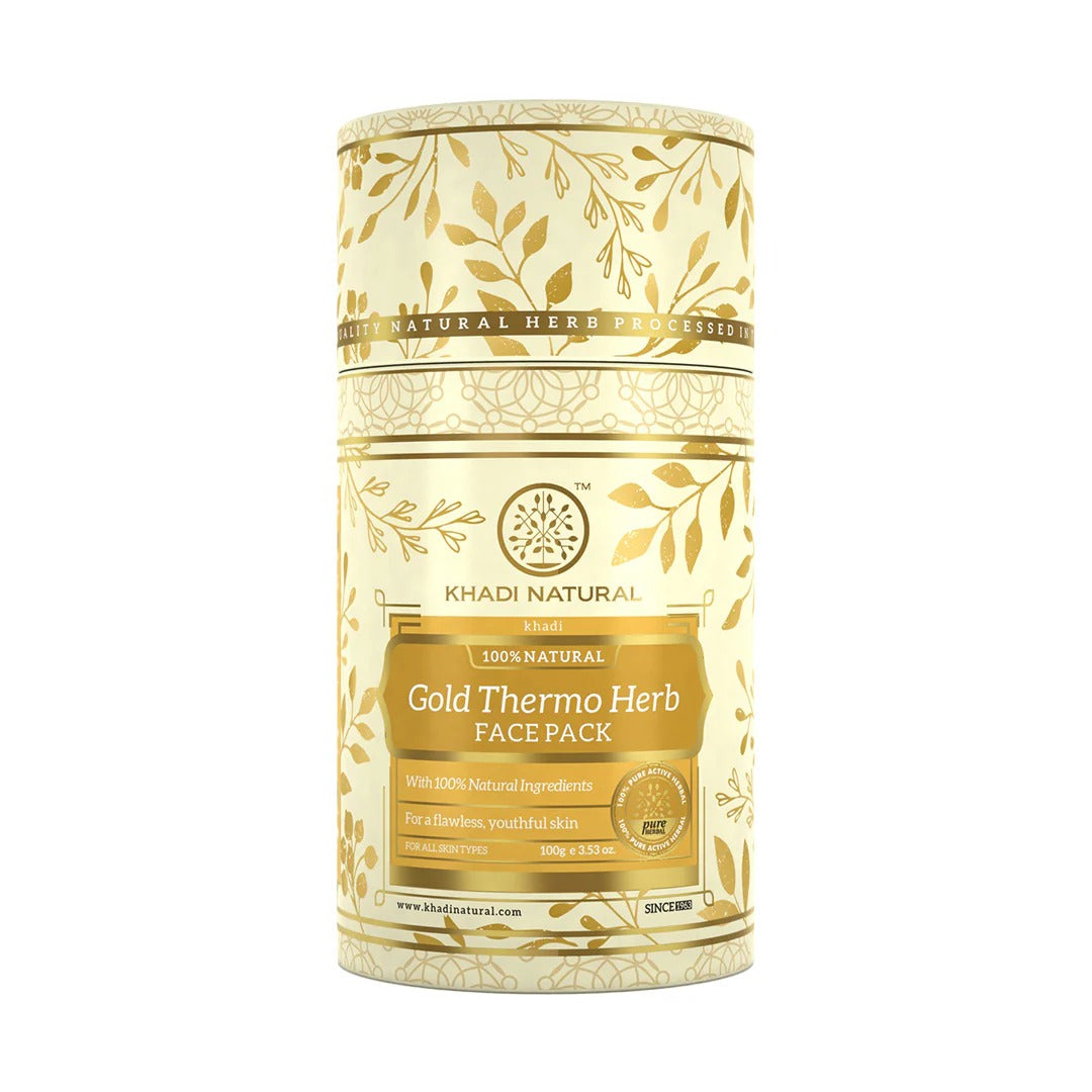 Khadi Natural Gold Thermo Herb Face Pack - 100 gms