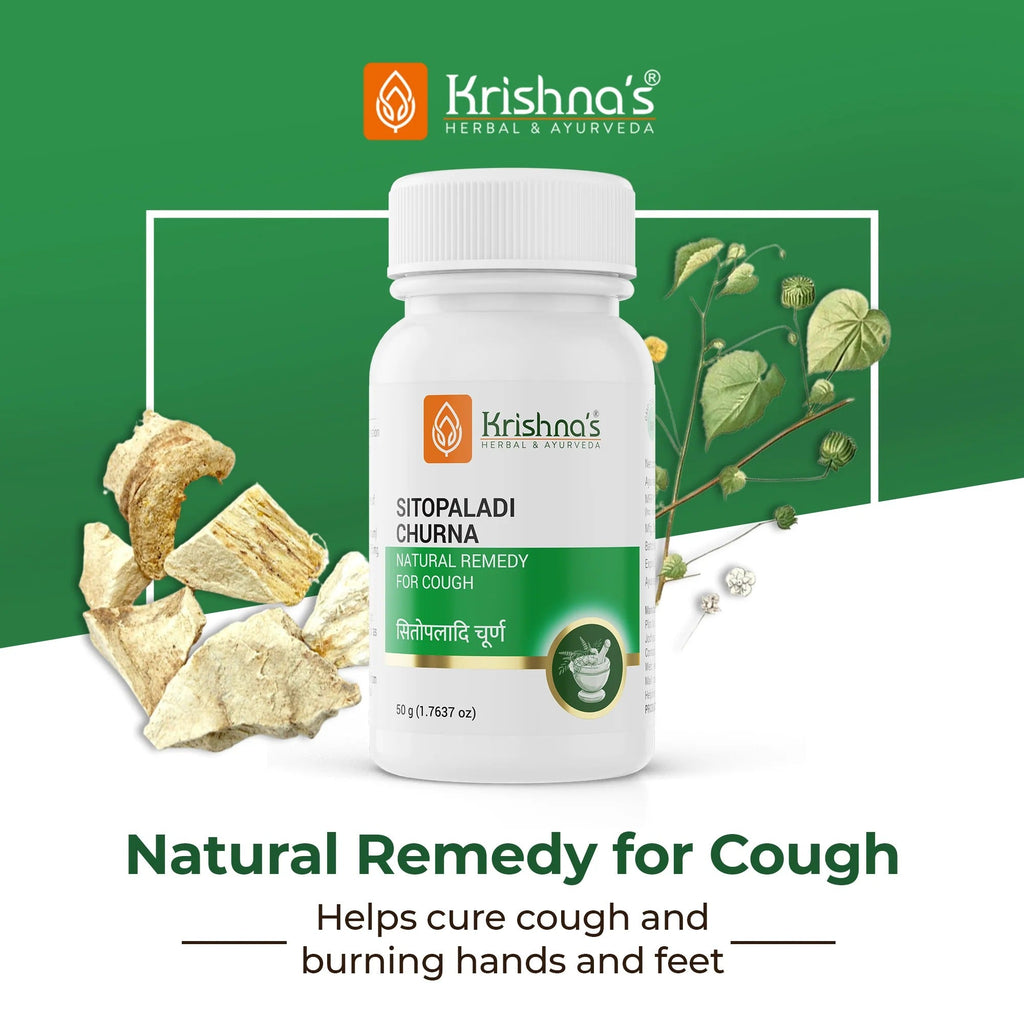 Krishna's Herbal & Ayurveda Shitopaladi Churna - 50 gms