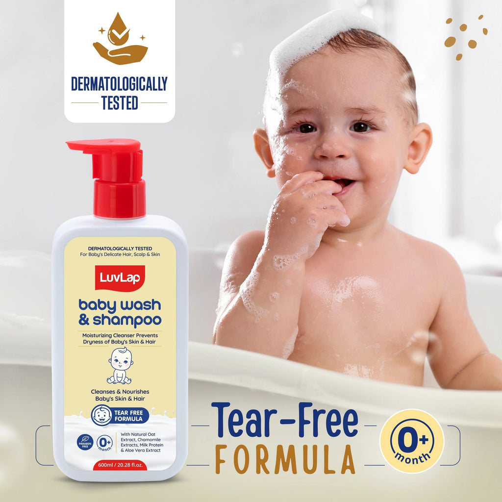 LuvLap Baby Wash & Shampoo - 600ml