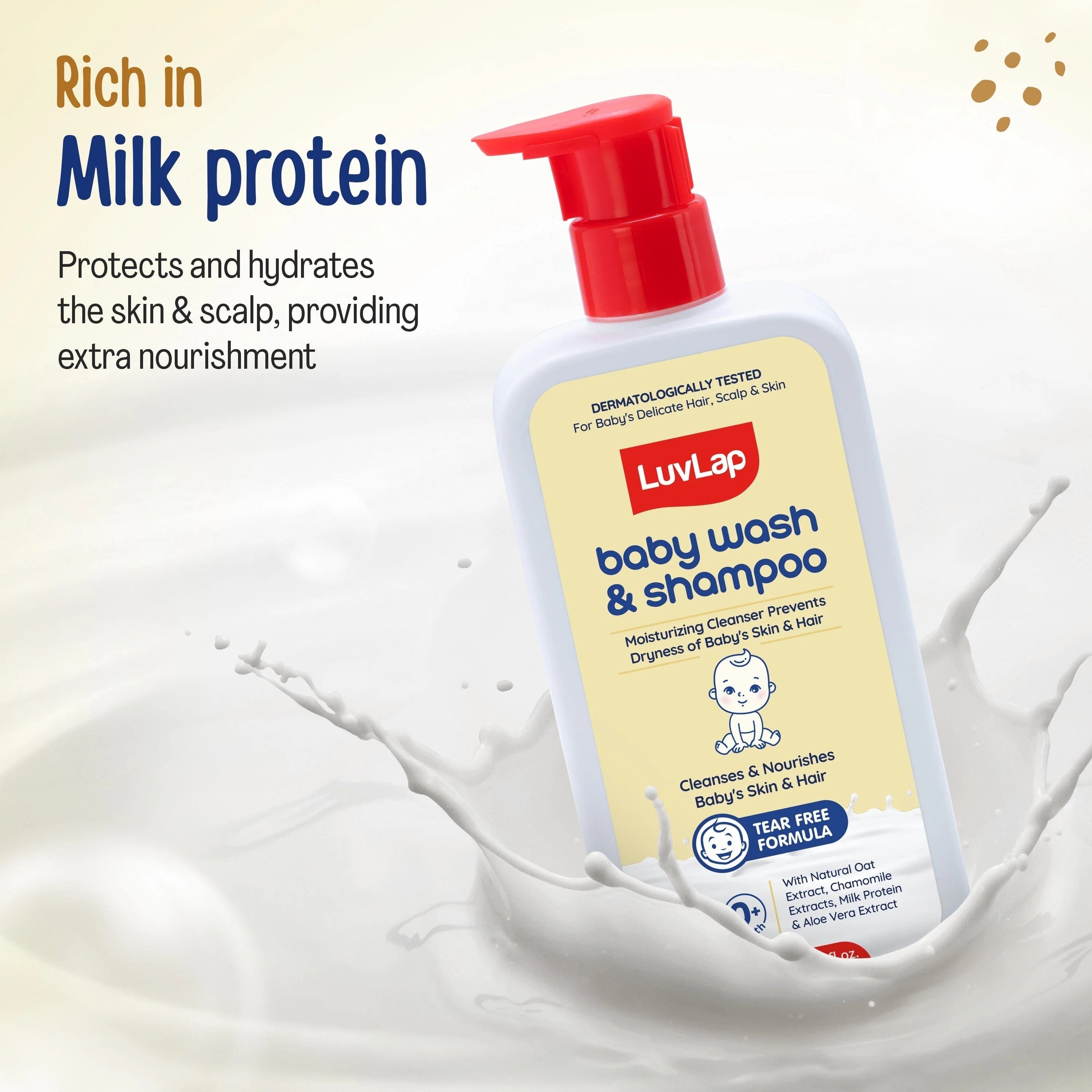 LuvLap Baby Wash & Shampoo - 600ml