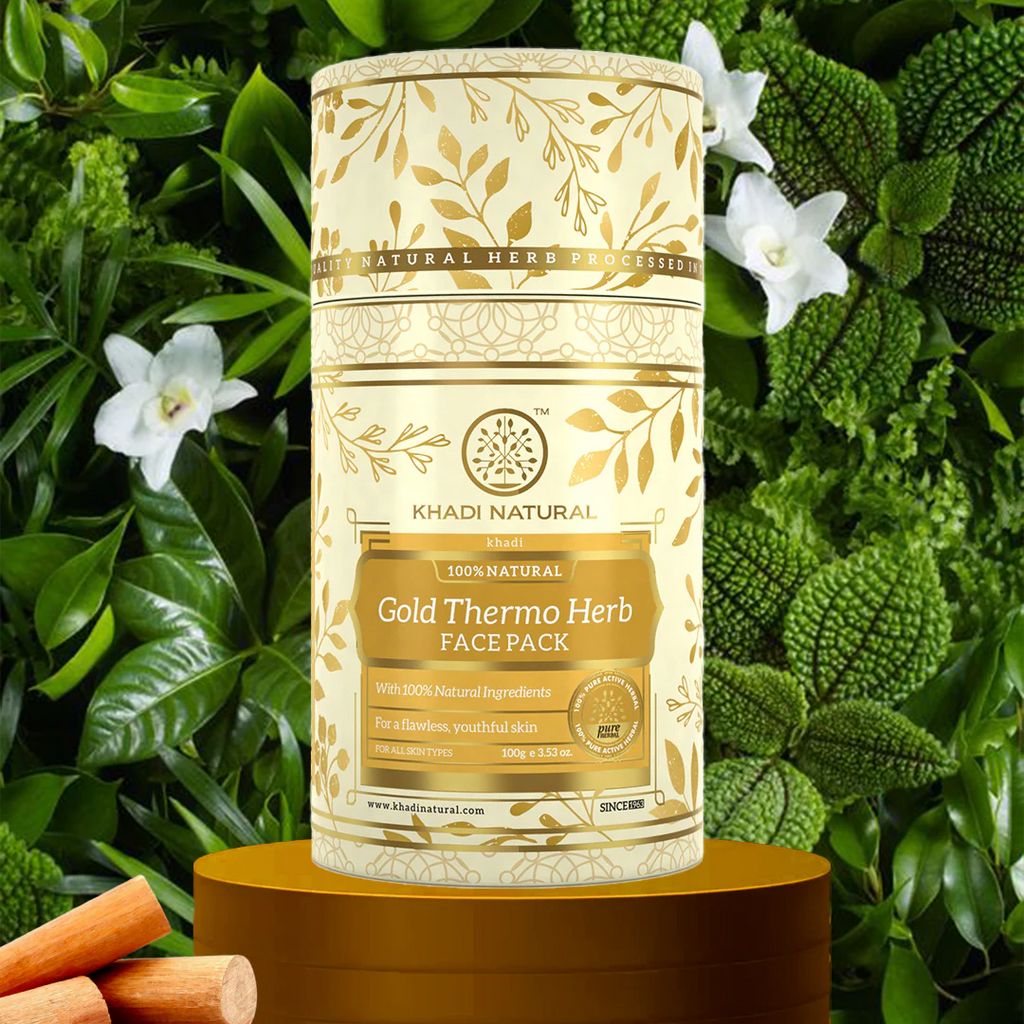 Khadi Natural Gold Thermo Herb Face Pack - 100 gms