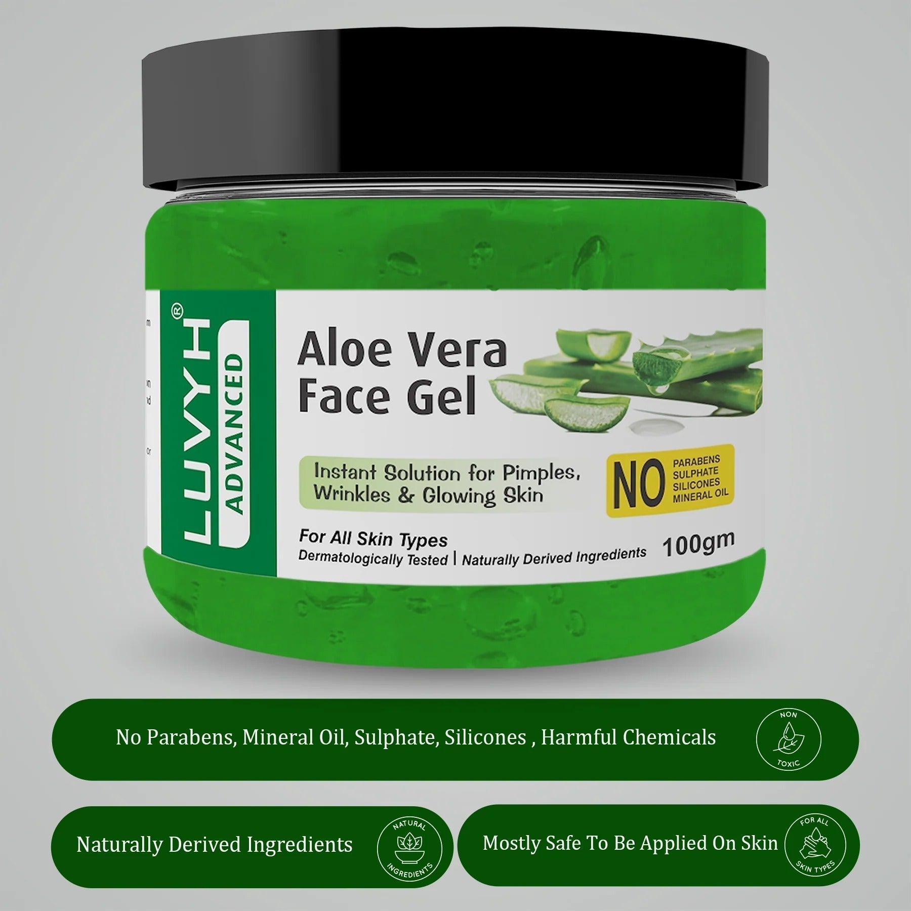 LuvYH Aloe Vera Face Gel - 100g