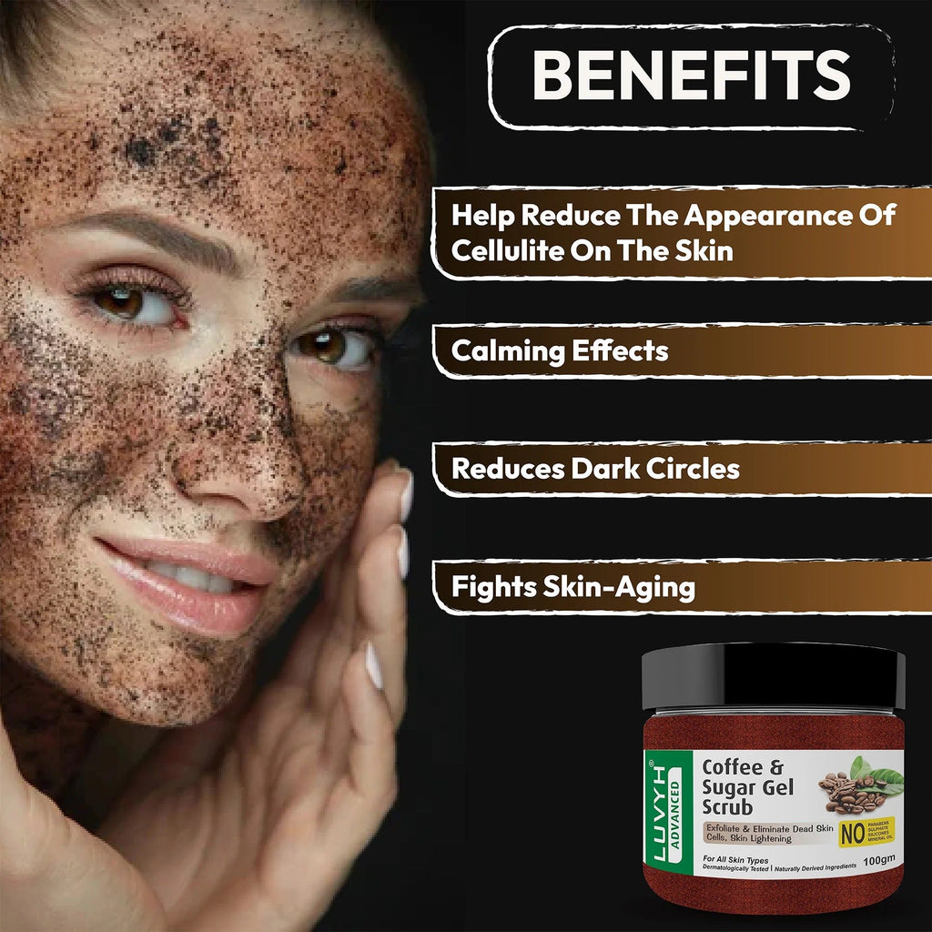 LuvYH Coffee & Sugar Gel Scrub - 100g