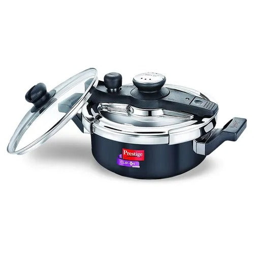 Prestige Clip-On Svachh Hard Anodised Spillage Control Pressure Cooker