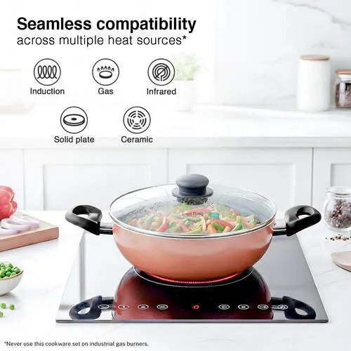 Prestige Festival Pack Induction Bottom Non-Stick Aluminium Cookware Set 3 Pcs