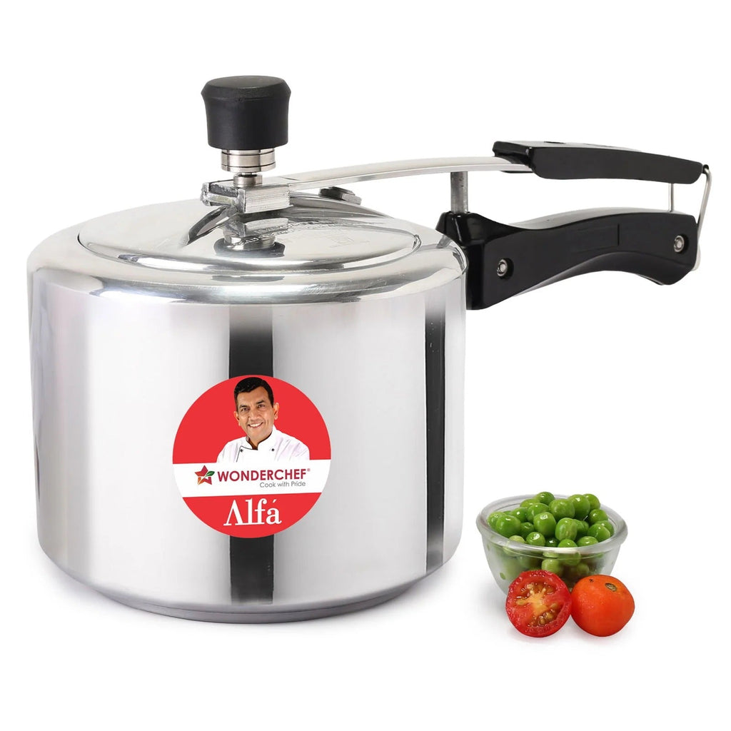 Wonderchef Alfa Aluminium Inner Lid Pressure Cooker 3L Induction Compatible