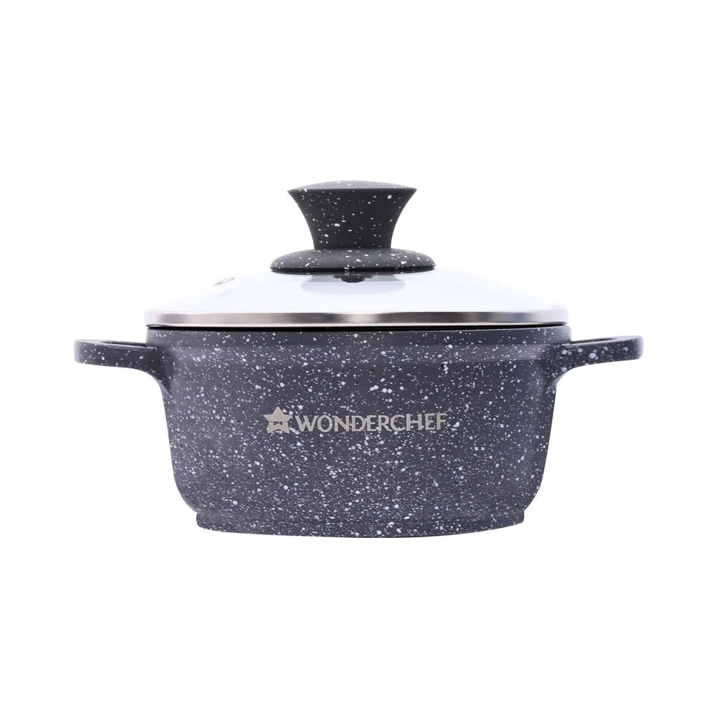 Wonderchef Granite Die-Cast Casserole Set 6 Pcs