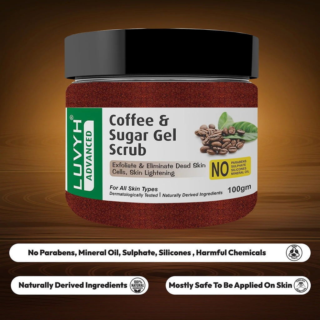LuvYH Coffee & Sugar Gel Scrub - 100g