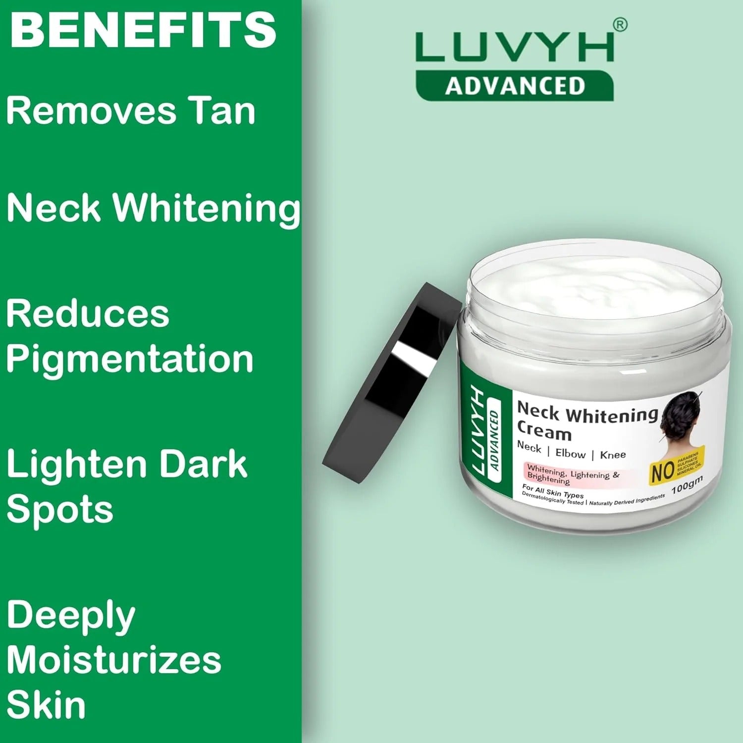 LuvYH Neck Whitening Cream - 100g
