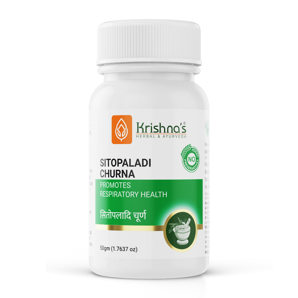 Krishna's Herbal & Ayurveda Shitopaladi Churna - 50 gms