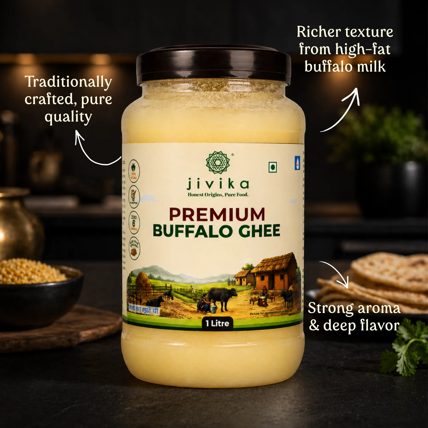 Jivika Premium Pure Buffalo Ghee