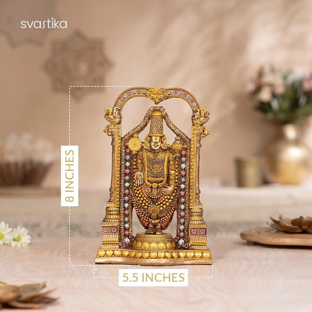 Svastika LORD TIRUPATI BALAJI (VENKATESWARA) – 8 INCH