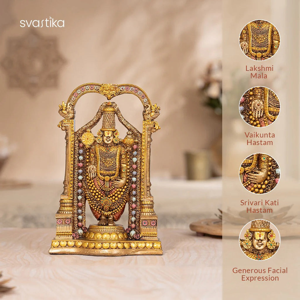 Svastika LORD TIRUPATI BALAJI (VENKATESWARA) – 8 INCH
