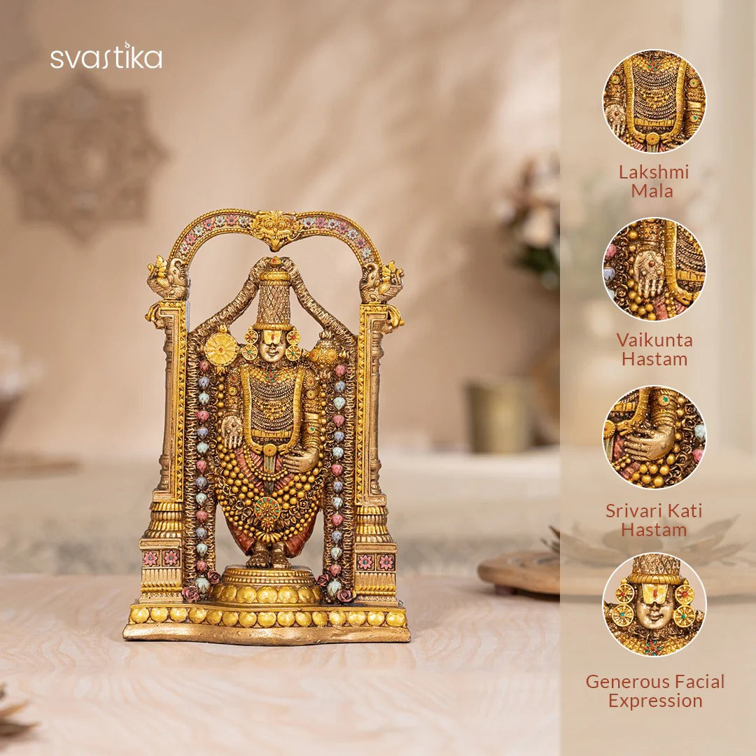 Svastika LORD TIRUPATI BALAJI (VENKATESWARA) – 8 INCH