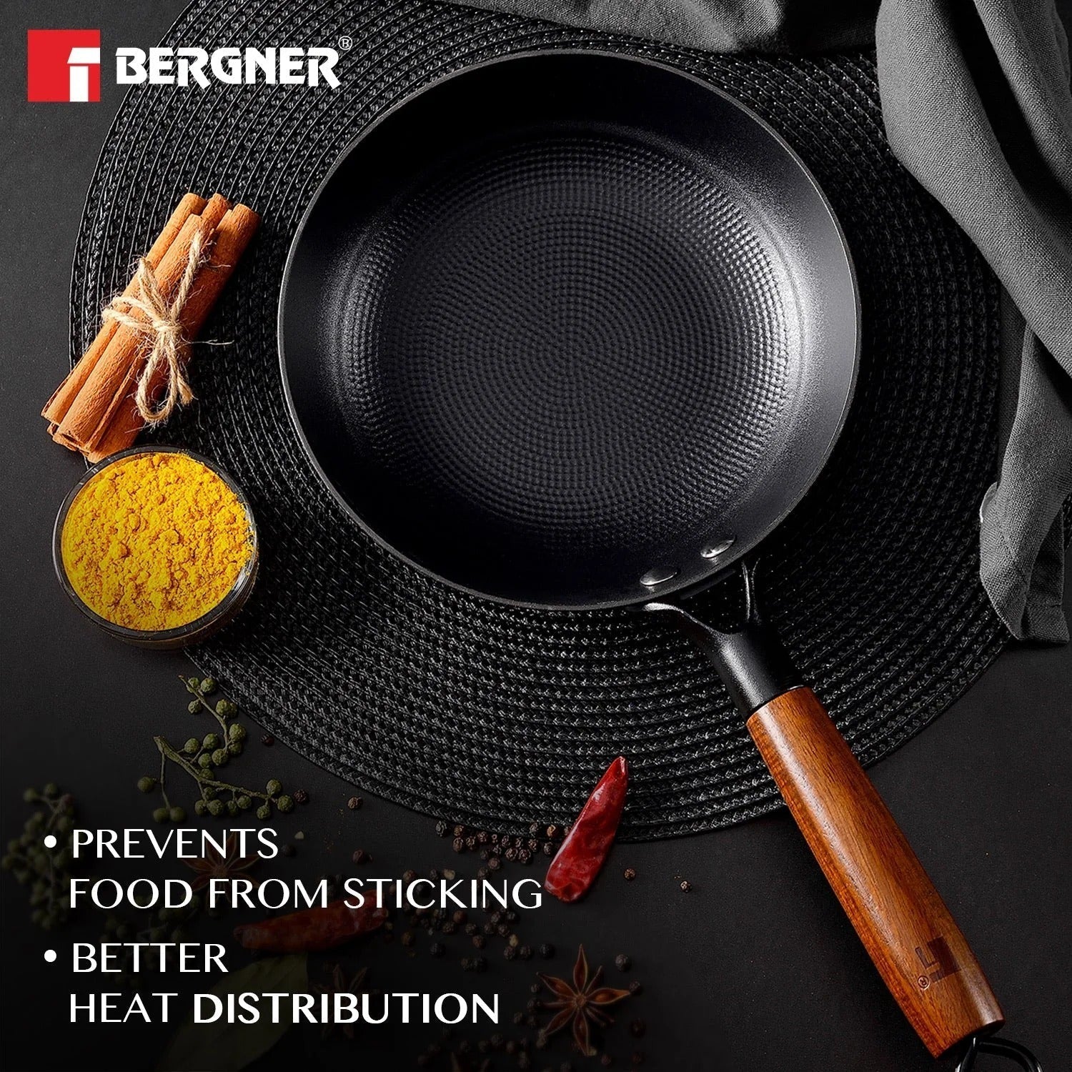 Bergner Odin Non-Stick Fry Pan 28cm (BG-34433-BK)