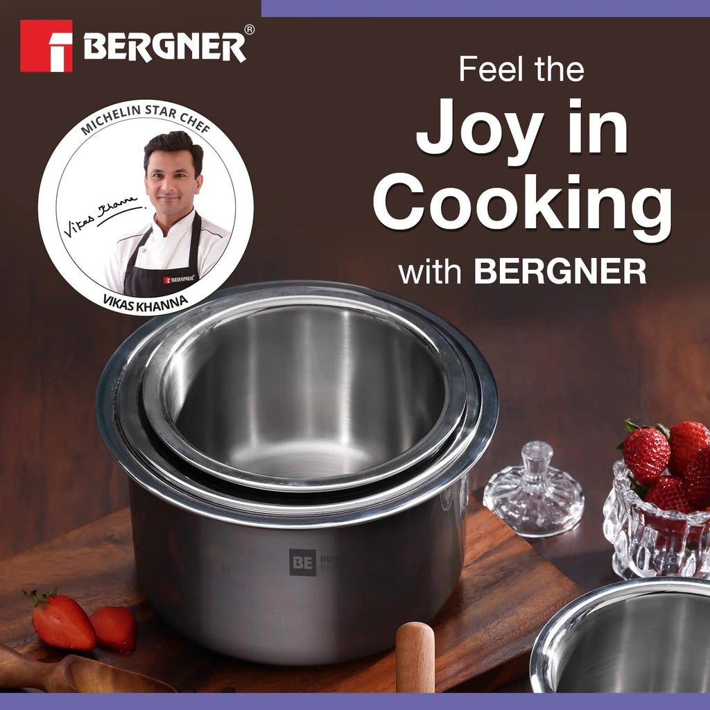 Bergner BE Essentials 5 Pcs Tope Set Stainless Steel (BGIN-6249)
