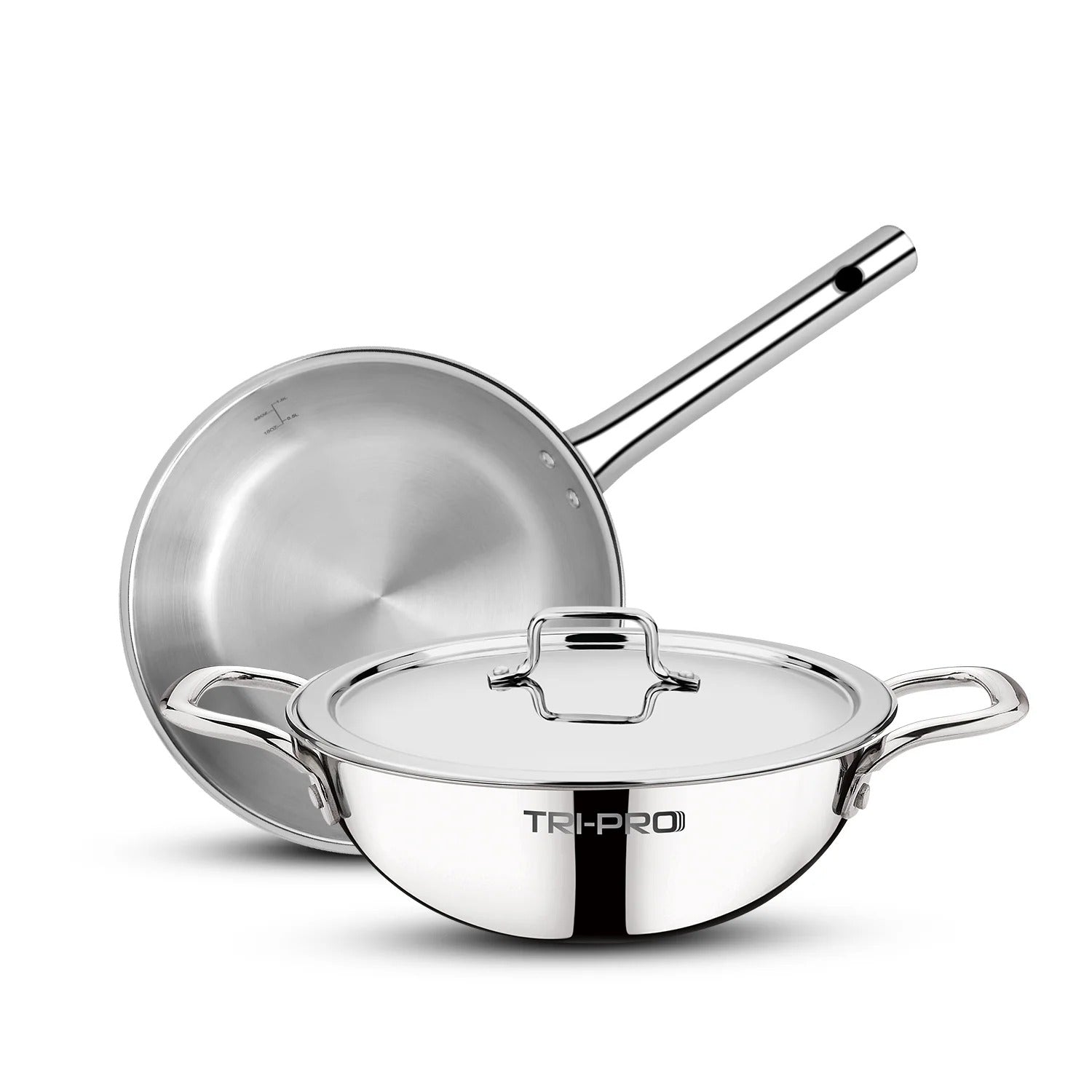 Bergner Tri Pro Induction Bottom 3 Pcs Cookware Set (BGIN-6560)