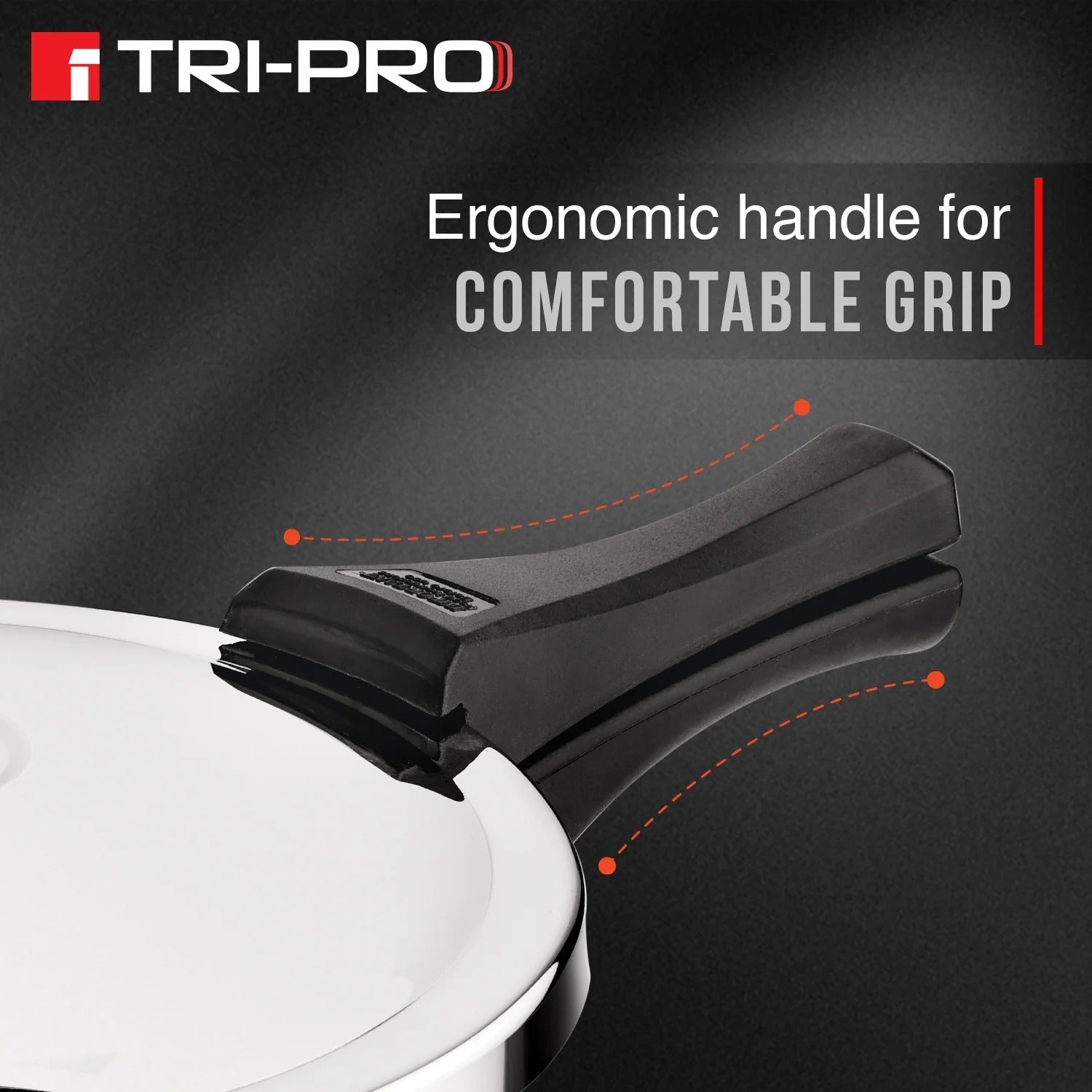 Bergner Tripro Tri-Ply Stainless Steel 3L Outer Lid Pressure Cooker (BGIN-6620)