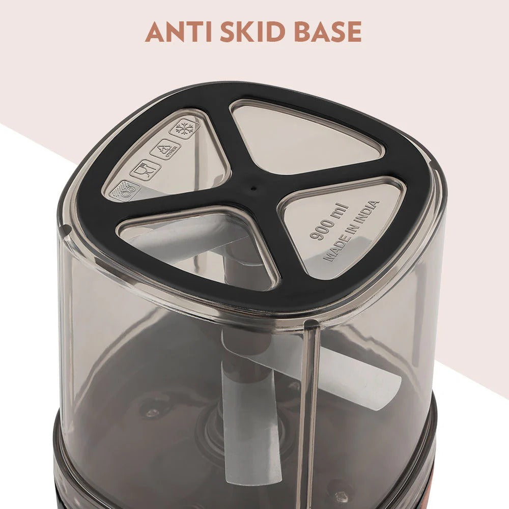 Borosil EazyPull Chopper 900ml 6 Blades