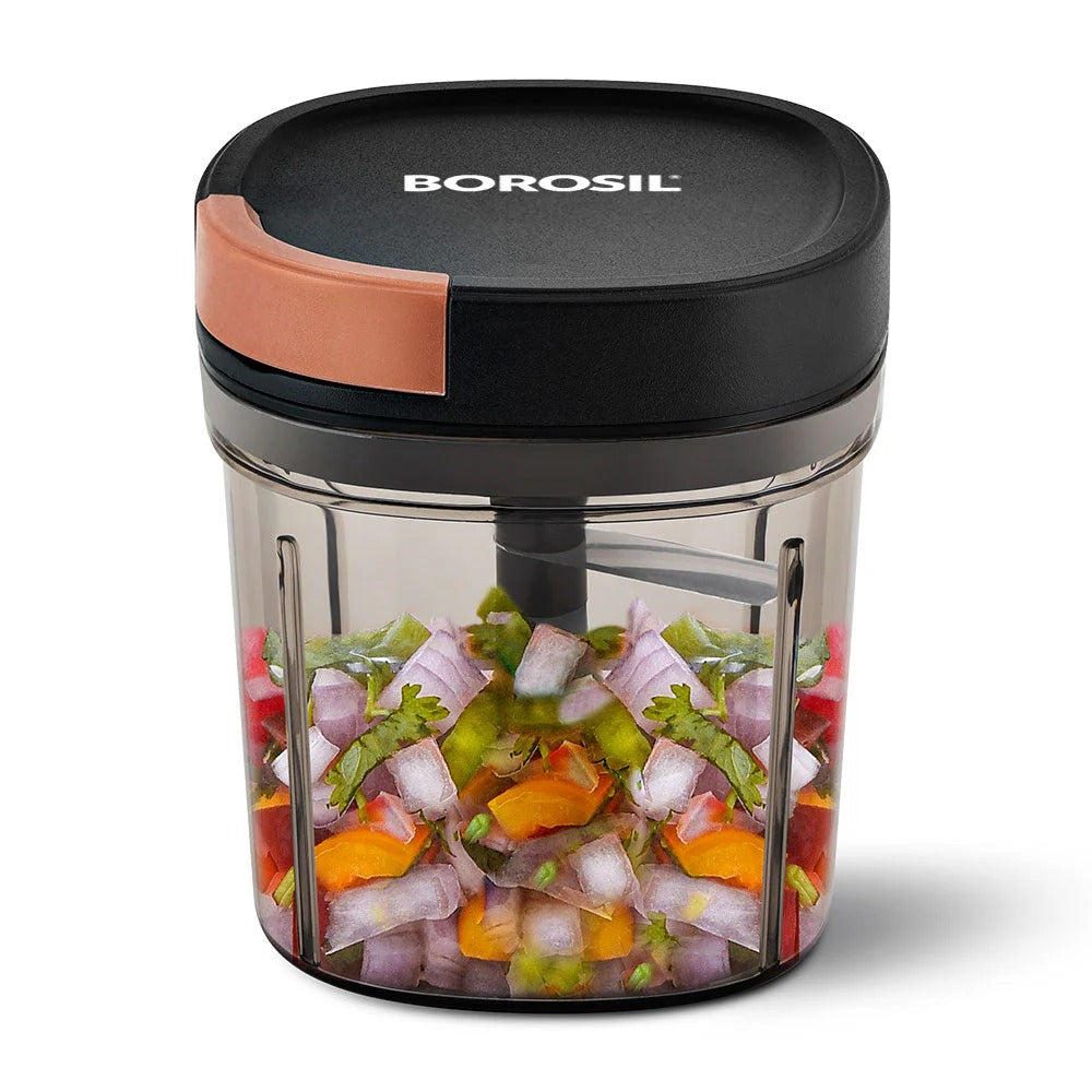 Borosil EazyPull Chopper 900ml 6 Blades