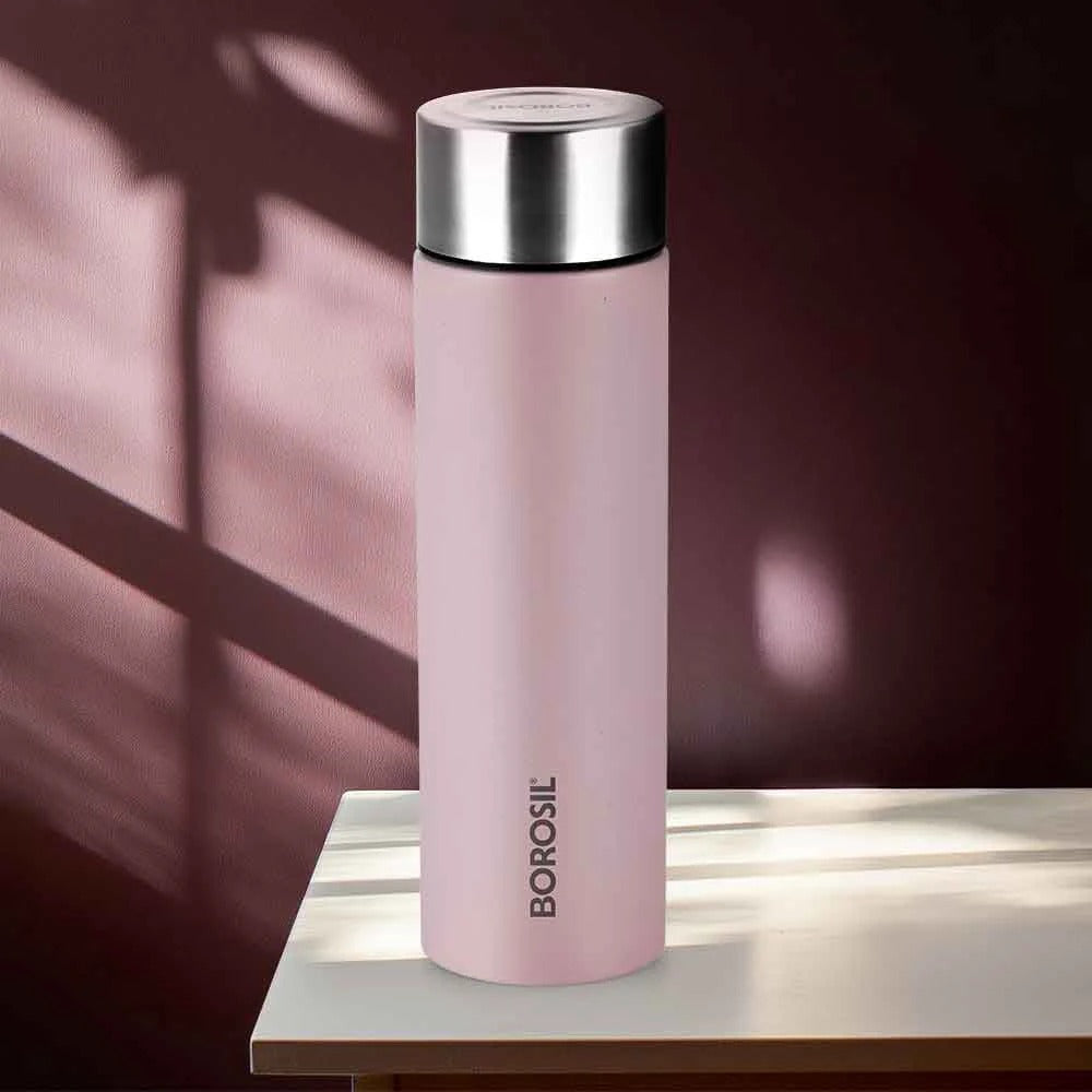 Borosil CoolSip Stainless Steel Single Wall Bottle Lavender 1L