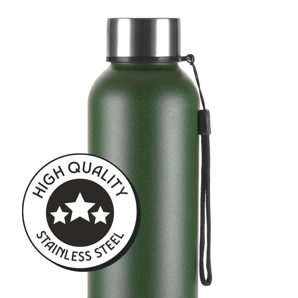 Borosil Laguna Green Stainless Steel Bottle 1L